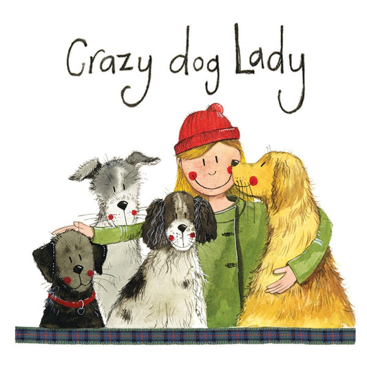 Alex Clark Set Tasse & Untersetzer Crazy Dog Lady