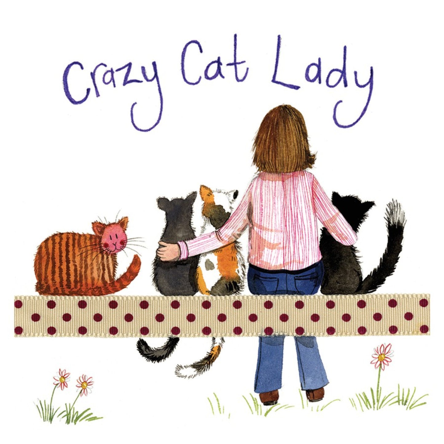 Alex Clark Set Tasse & Untersetzer Crazy Cat Lady