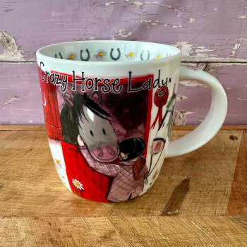 Alex Clark Set Tasse & Untersetzer Crazy Horse Lady