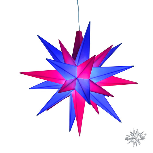 Adventskalender 2025 dunkelblau/magenta