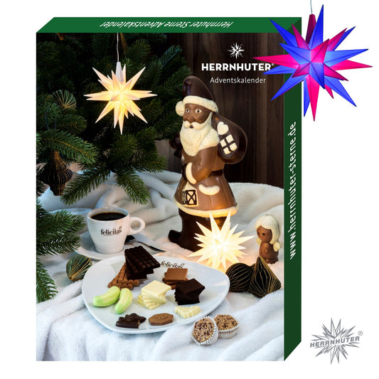 Adventskalender 2025 dunkelblau/magenta
