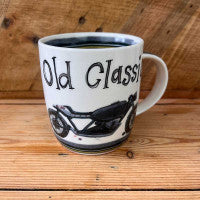 Alex Clark Set Tasse & Untersetzer Old Classic Biker